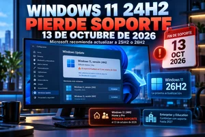 Windows 11 24H2 pierde soporte el 13 de octubre de 2026