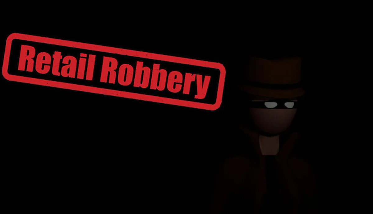 Personaje encapuchado en la portada de Retail Robbery, uno de los juegos gratis de Steam