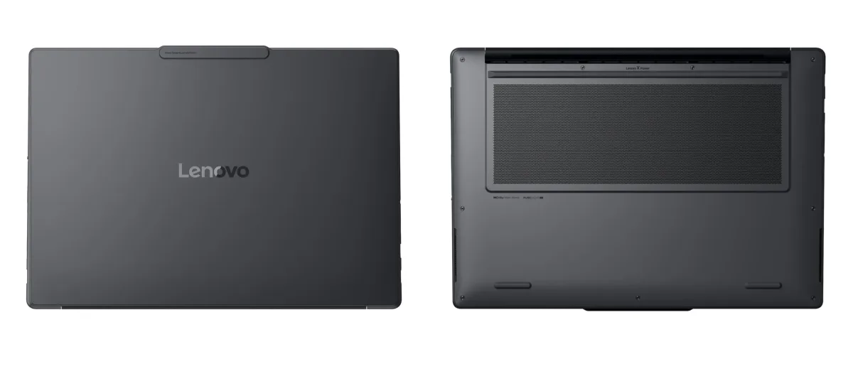 Portátil Lenovo Yoga Pro 9n con pantalla OLED abierta sobre una mesa