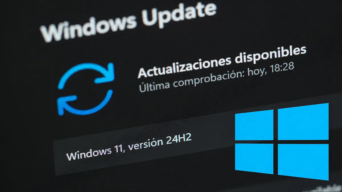 Windows Update con actualizaciones disponibles de Windows 11 24H2, útil para liberar espacio en Windows 11