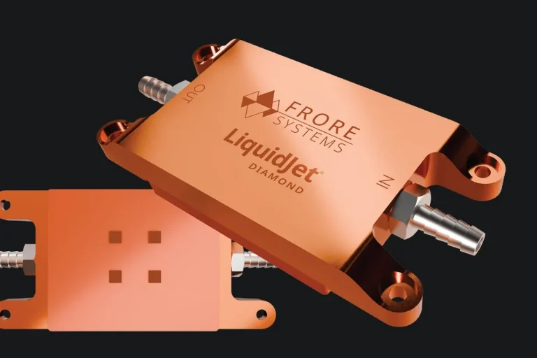 LiquidJet Diamond — Frore añade obleas de diamante a su placa fría LiquidJet: 35 % más tokens por vatio y 10 °C menos