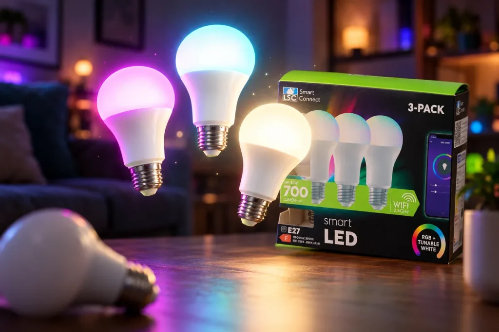 Action rebaja a 9,95 euros tres bombillas LSC Smart Connect