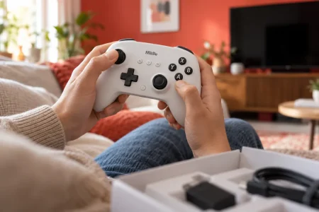 Pesa 200 gramos y dura hasta 32 horas: el 8BitDo Ultimate 2C baja de los 25 euros mando 8BitDo Ultimate 2C — Pesa 200 gramos y dura hasta 32 horas: el 8BitDo Ultimate 2C baja de los 25 euros