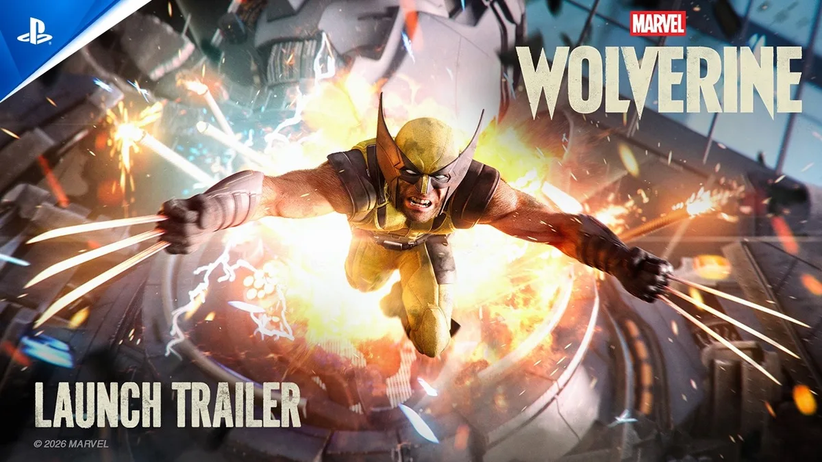 Imagen del tráiler de lanzamiento de Marvel's Wolverine para PS5, con la edición en disco