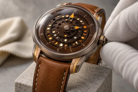 Ming y Massena LAB lanzan un reloj de titanio con tres discos de zafiro giratorios por 7.250 francos suizos ming massena honey — Ming y Massena LAB lanzan un reloj de titanio con tres discos de zafiro giratorios por 7.250 francos suizos