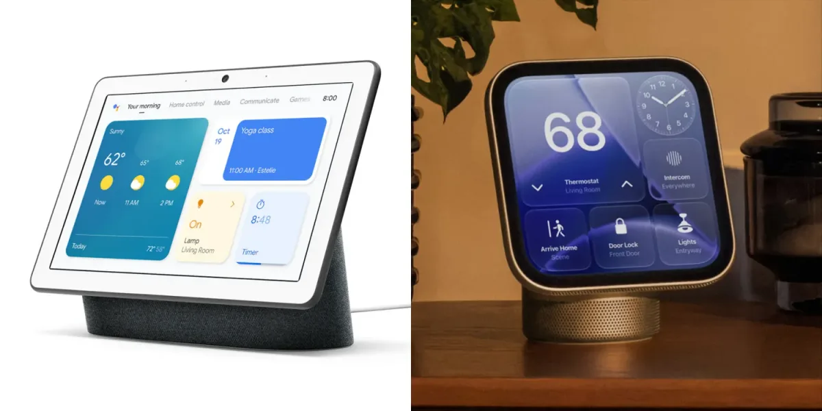Pantalla inteligente de Apple junto al Nest Hub de Google, que lleva cinco años sin renovarse