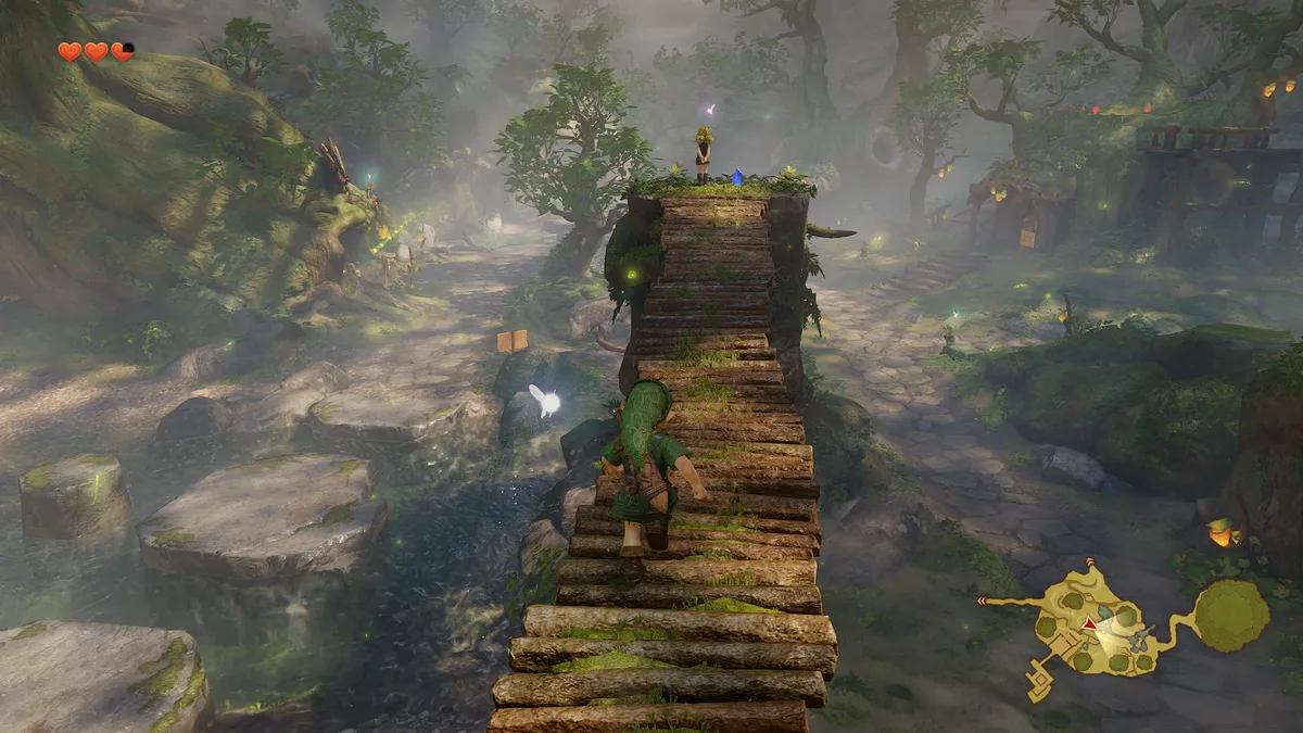 Captura del Bosque Kokiri en Ocarina of Time Remake