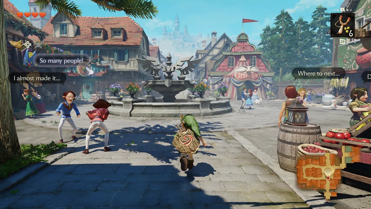 Ciudadela de Hyrule con cámara libre en el remake
