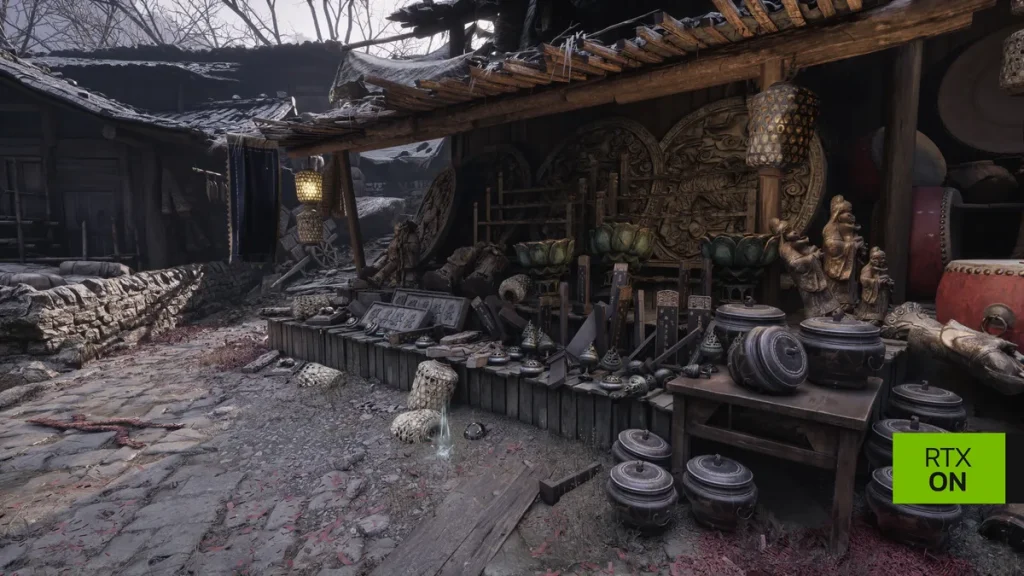 Comparativa de Phantom Blade Zero en PC con path tracing desactivado