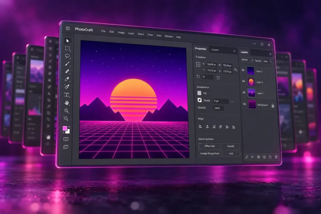 Siete clones de Adobe gratis y sin suscripción, pero PhotoCraft aún no llega ni al 50 % de Photoshop