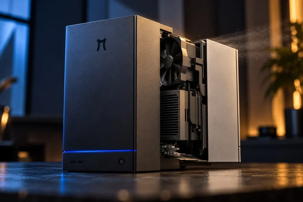 Pimax Spation mini PC — Pimax Spation, un mini PC con Ryzen 7 9800X3D y RTX 5070 Ti
