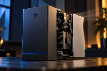 Pimax Spation, un mini PC con Ryzen 7 9800X3D y RTX 5070 Ti Pimax Spation mini PC — Pimax Spation, un mini PC con Ryzen 7 9800X3D y RTX 5070 Ti