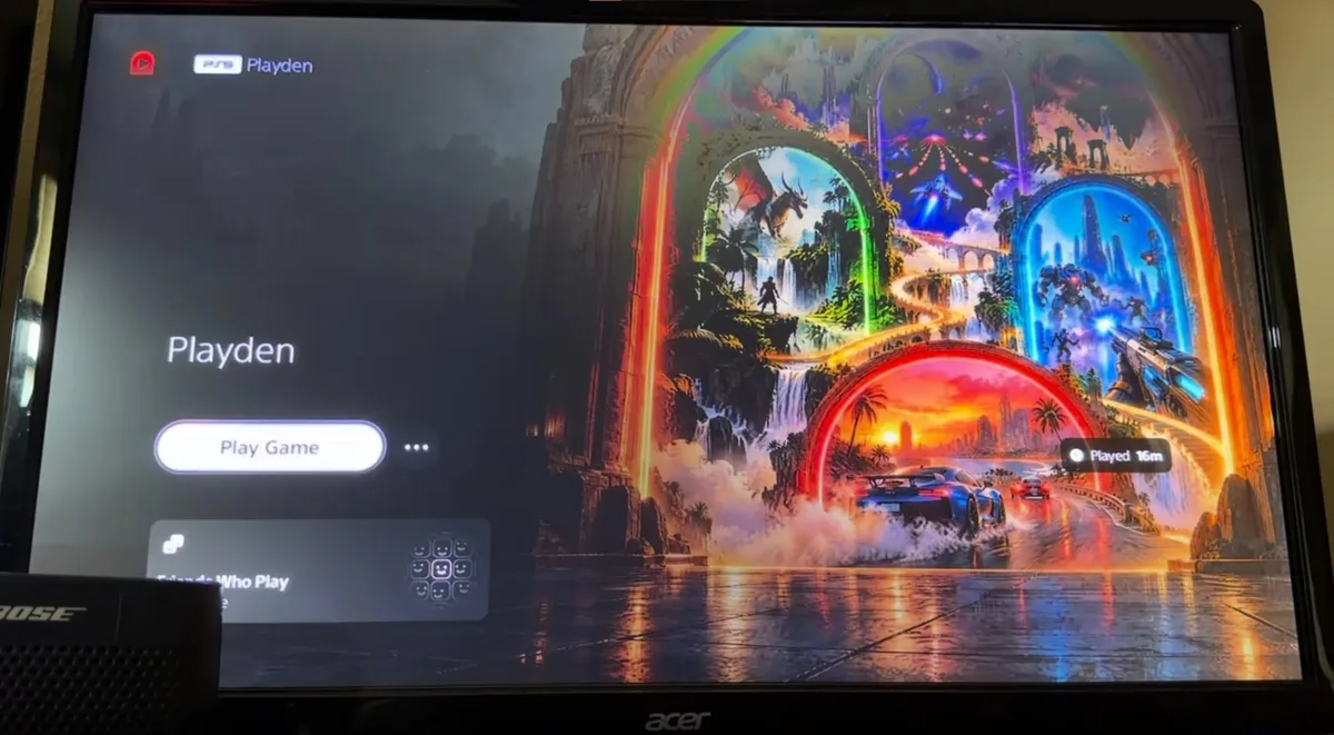 Una PS5 con jailbreak ejecuta con Playden juegos de Windows de Steam en local
