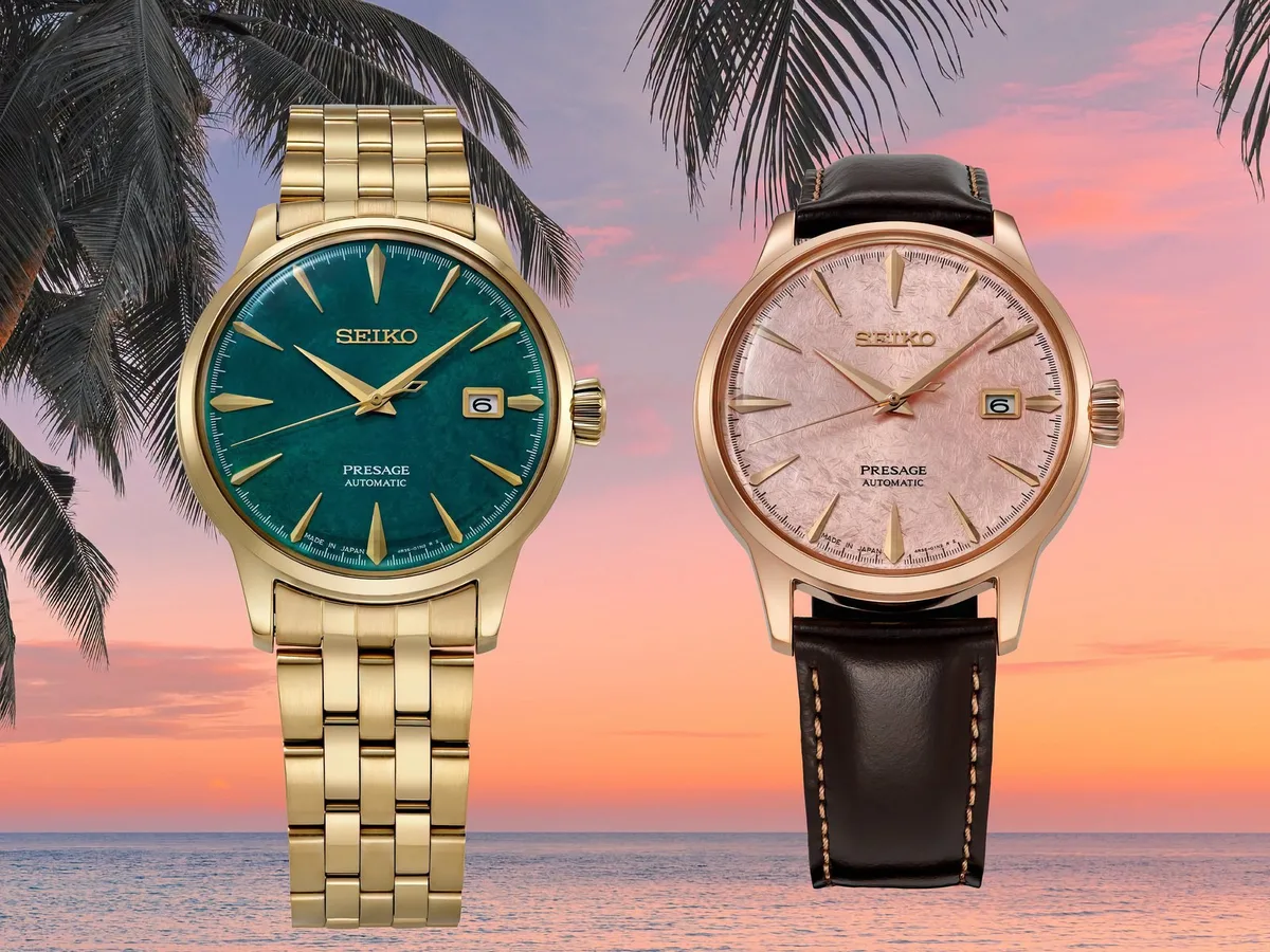 Presage Cocktail Time Seiko — Seiko convierte dos relojes Presage en atardeceres tropicales