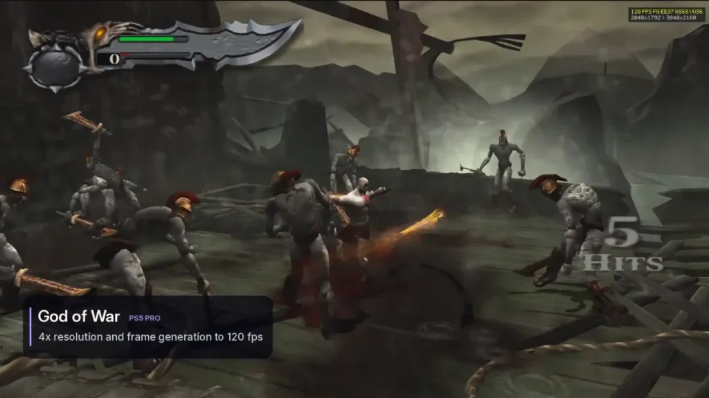 God of War ejecutándose en el emulador PS5SX2