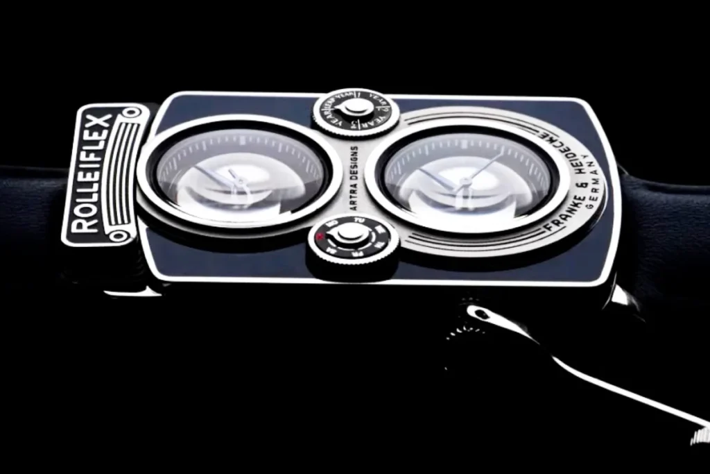 La mítica cámara Rolleiflex se convierte en reloj numerado para celebrar su centenario La mítica cámara Rolleiflex se convierte en reloj numerado para celebrar su centenario