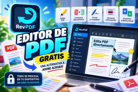 RevPDF 5 reúne edición PDF, OCR y automatización sin conexión RevPDF 5 reúne edición PDF, OCR y automatización sin conexión