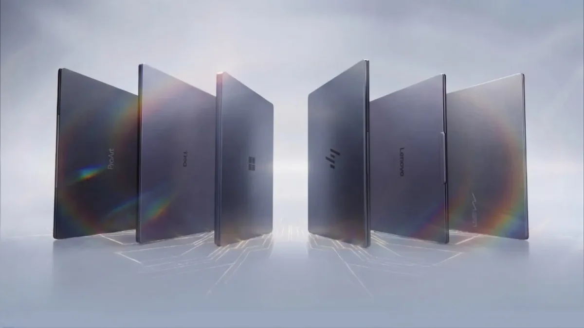 Seis dispositivos de sobremesa compactos y oscuros, agrupados en dos grupos simétricos, en el análisis de la RTX Spark review