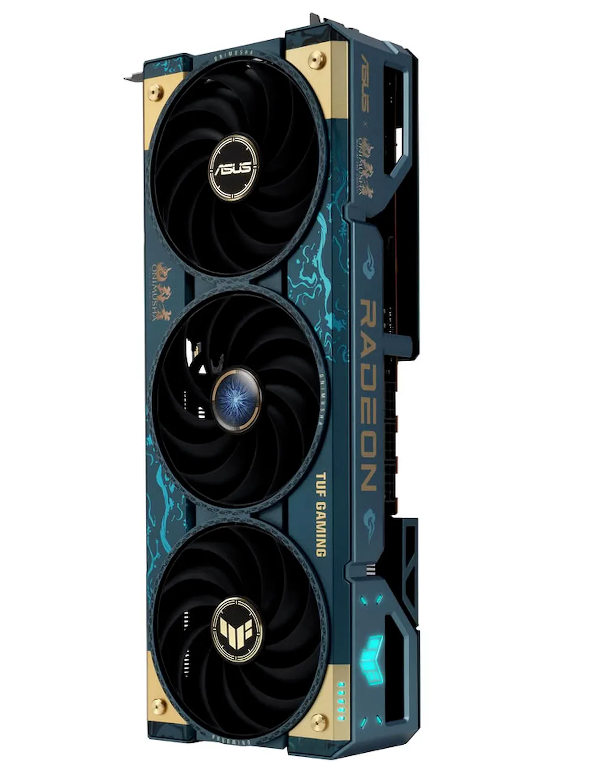 Detalle de la edición especial Onimusha de la ASUS TUF Gaming Radeon