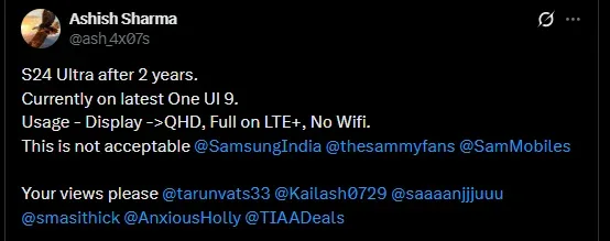 Estadísticas de uso con 3 h 15 min de pantalla encendida en el Galaxy S24 Ultra