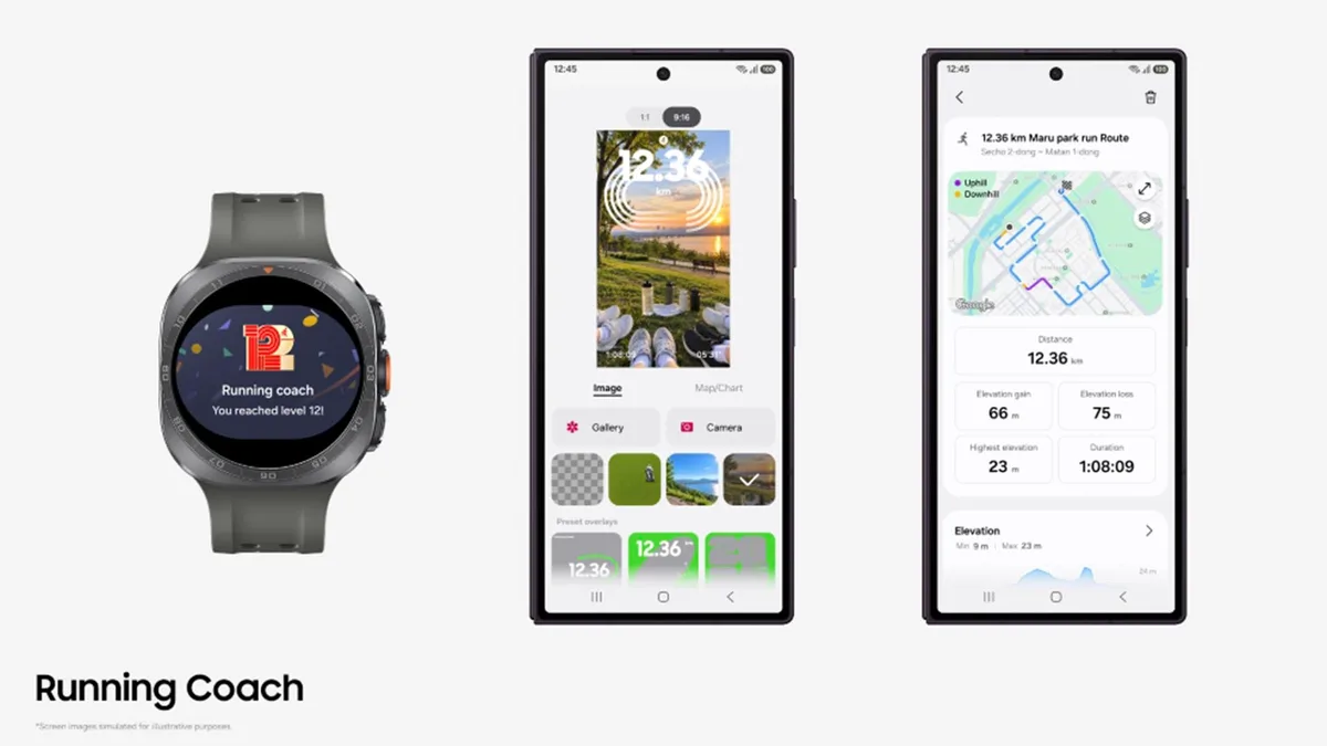 samsung health app updated running coach