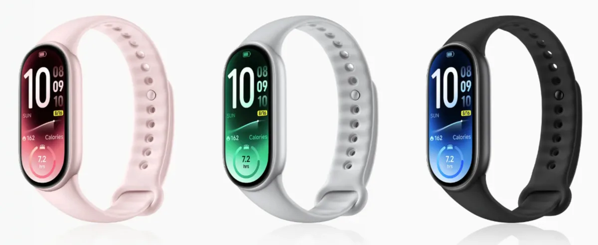 Xiaomi Smart Band 11 con NFC en los acabados Mystic Rose, Glacier Silver y Midnight Black