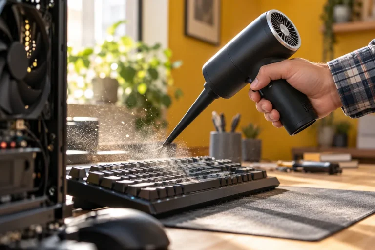 soplador de aire para PC — Amazon rebaja a 18,04 euros un soplador eléctrico para limpiar de polvo el teclado y el PC
