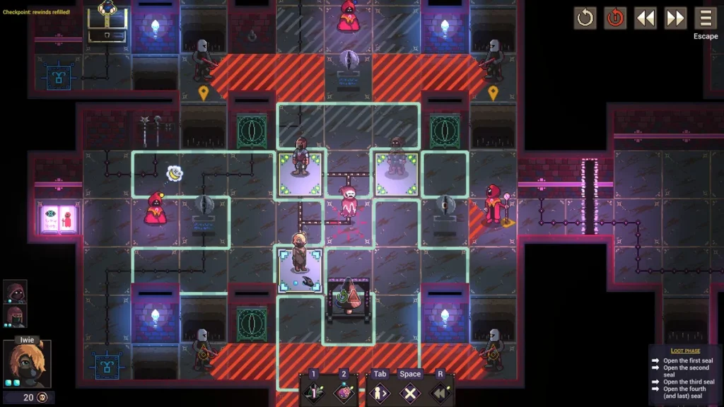 Combate táctico por turnos en Spirited Thief