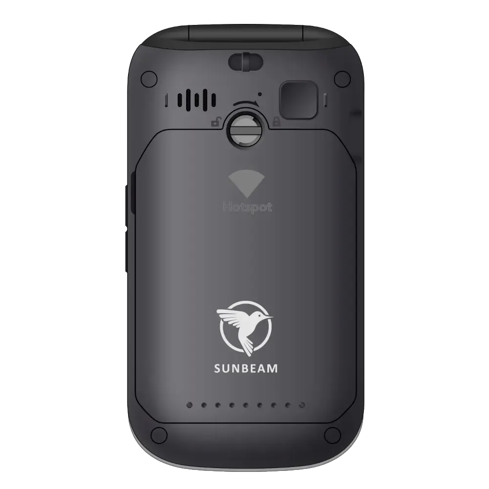 Uno de los dos móviles de tapa de Sunbeam presentados por 389 dólares
