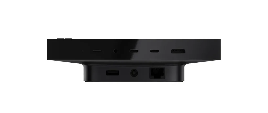 Puertos frontales del Surface RTX Spark Dev Box