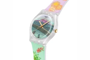 Swatch lanza dos relojes con un taxi rumbo a la luna y fuegos artificiales, con distinta disponibilidad Swatch Destination Art — Swatch lanza dos relojes con un taxi rumbo a la luna y fuegos artificiales, con distinta disponibilidad