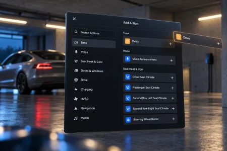 Tesla Automations aparece en el firmware internacional con la interfaz ya en inglés Tesla Automations aparece en el firmware internacional con la interfaz ya en inglés