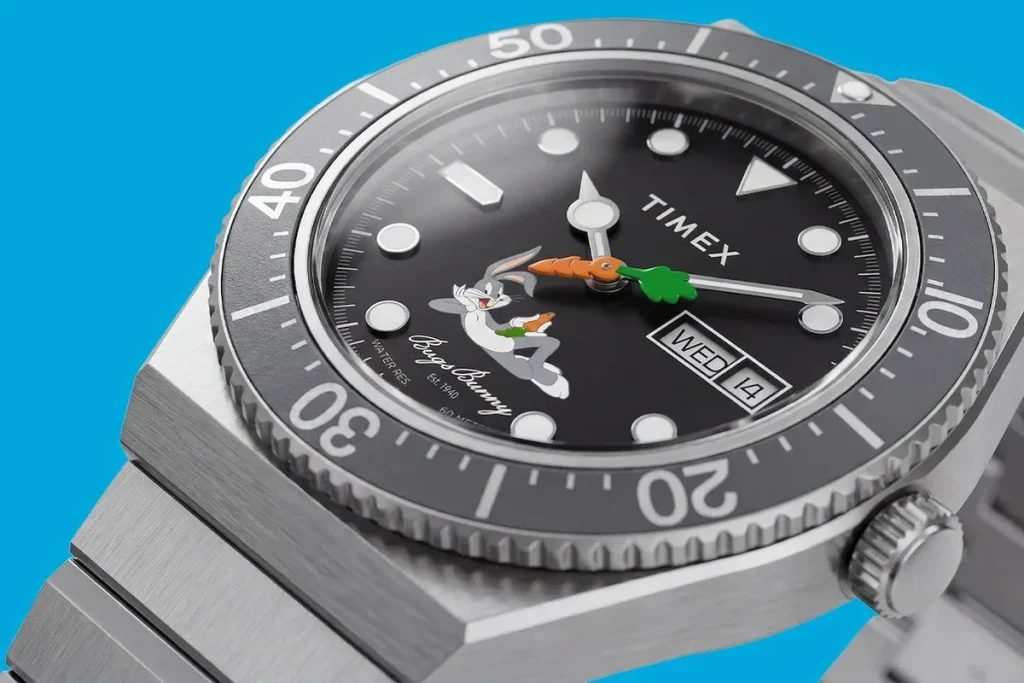 Timex lanza el Bugs Bunny M79 Automatic con una zanahoria giratoria como segundero