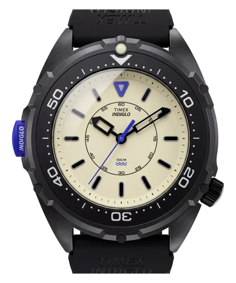 Reloj Timex Intrepid Blackout de 36 mm, un Timex Dimepiece de diseño sigiloso