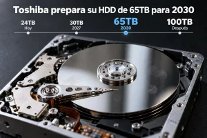 Toshiba prepara su HDD 65TB para 2030 al duplicar producción Toshiba 65TB HDD 2030 — Toshiba prepara su HDD 65TB para 2030 al duplicar producción