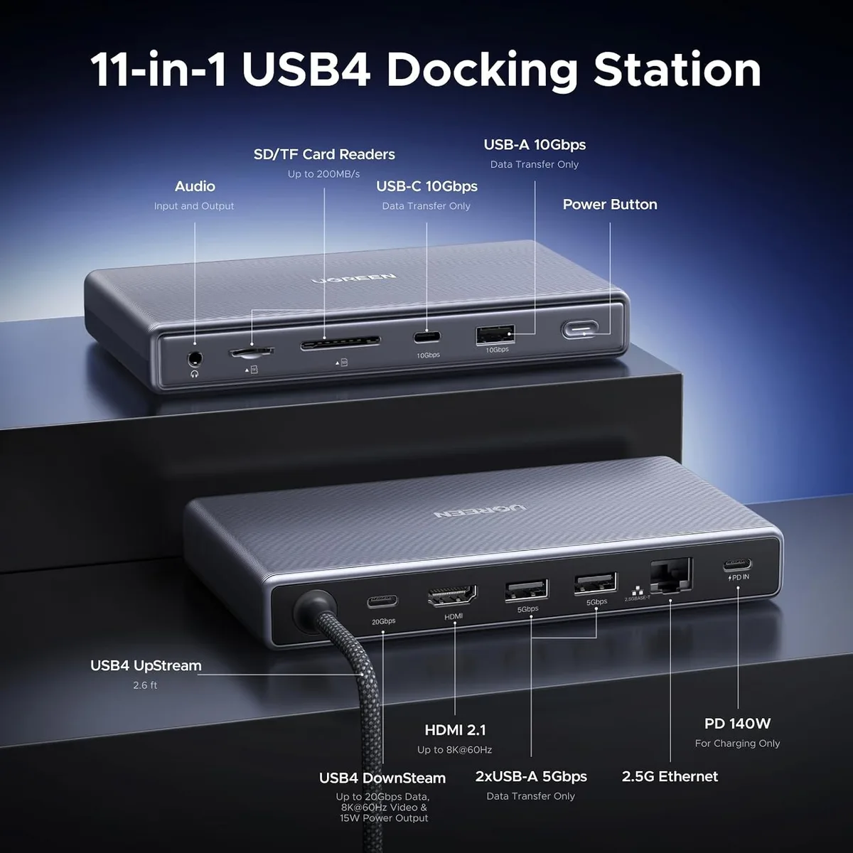Ugreen USB4 dock imagen 2