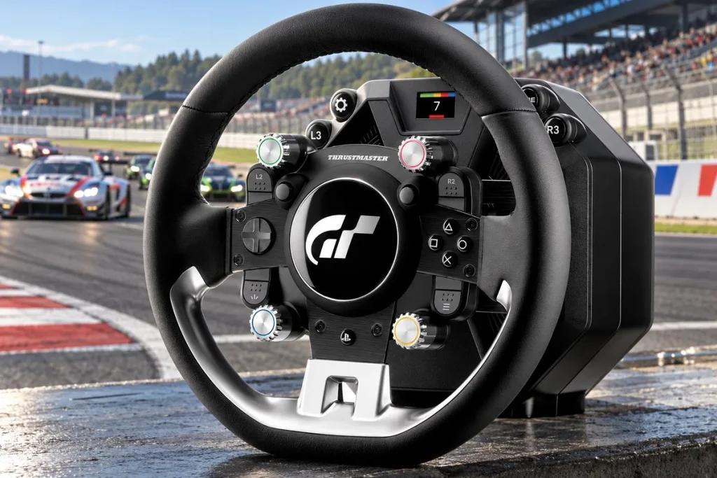 volante gran turismo 7 — Thrustmaster presenta un volante de 750 dólares para Gran Turismo 7