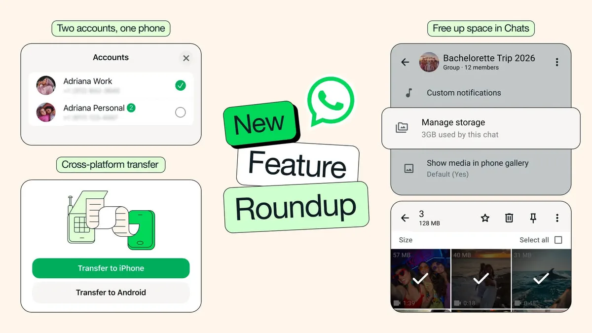 Pantalla de vinculación de dispositivos en WhatsApp para ordenador
