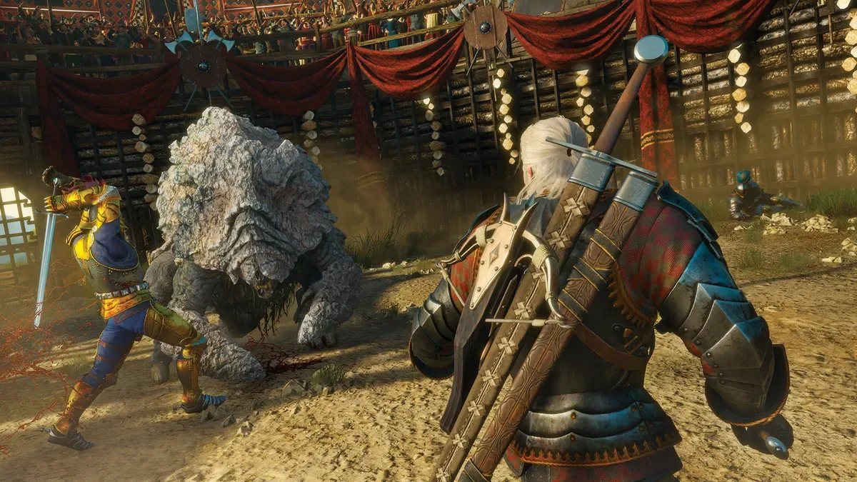 Imagen del remaster de The Witcher 3: Wild Hunt con Geralt de Rivia